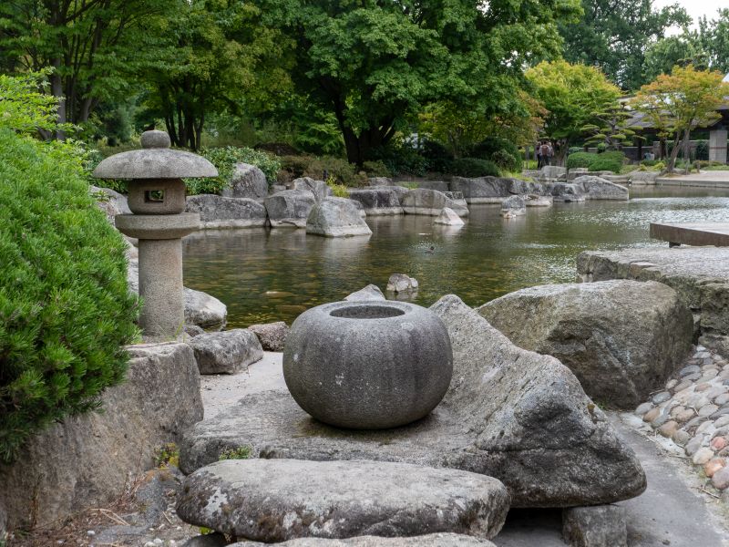 Ein Foto vom japanischen Garten in Hamburg aus dem Jahr 2025